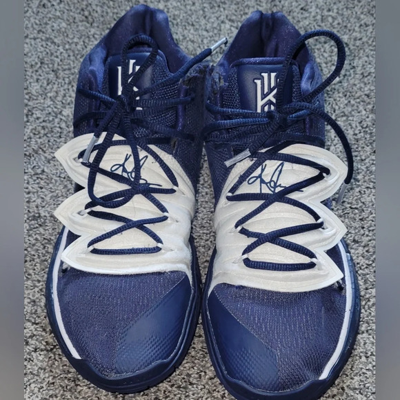 Nike Other - SOLD Nike Kyrie 5 TB basketball shoes 2019 Men's 10.5 Navy Blue & White